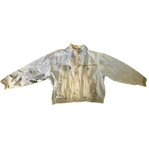 Vintage distressed denim jacket